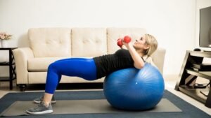 surfing workout - exercise ball