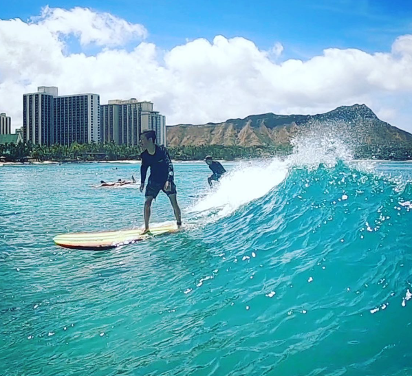 Surfing in Hawaii