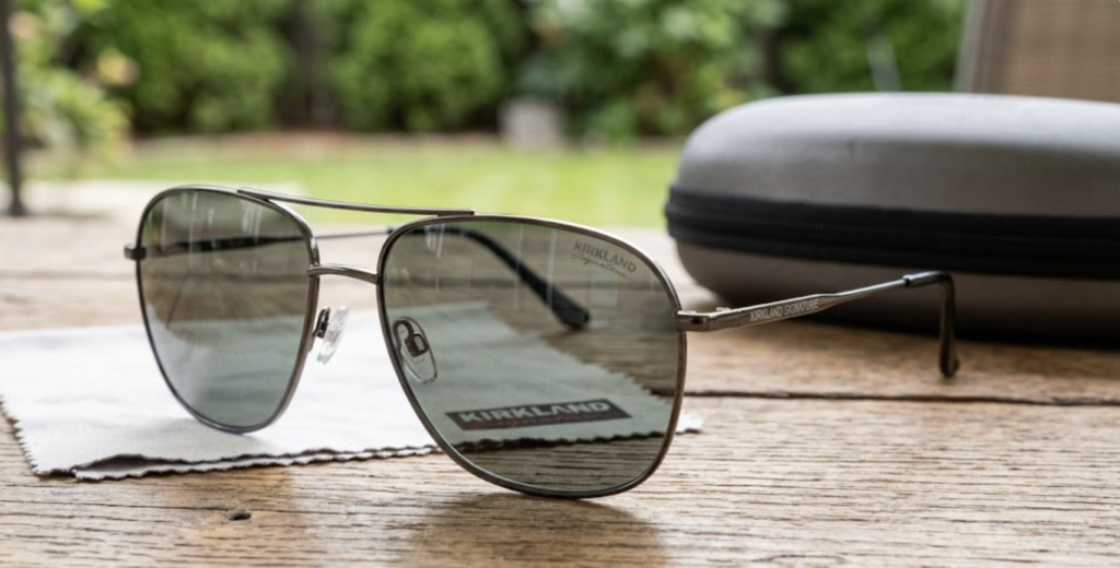 Kirkland Signature Dark Gunmetal Polarized Sunglasses